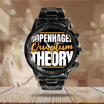 Discover Physicist Cool Scientist Science Quantum Physics Calendar Steel Band Watch