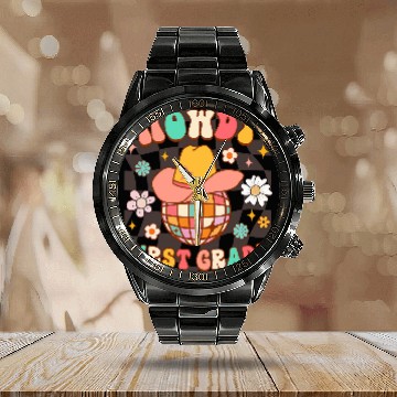 Discover 1st Grade Teacher Rodeo Country Western Howdy First Grade Baseball Tees Calendar Steel Band Watch