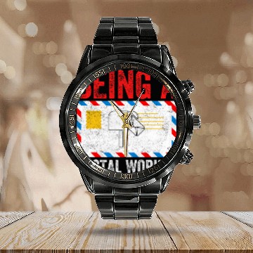 Discover Being A Postal Worker Calendar Steel Band Watch