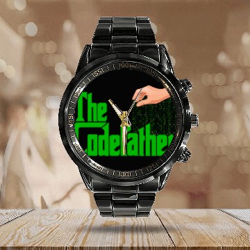 Discover The Codefather Design Programming Computer Science Calendar Steel Band Watch