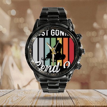 Discover Gonna Send It Worker Calendar Steel Band Watch