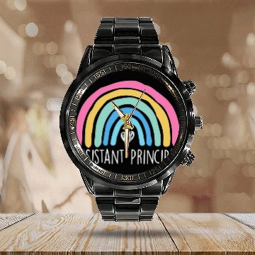 Discover Assistant Principal School Principal Worker Appreciation 2 Calendar Steel Band Watch
