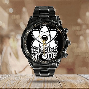 Discover Physics Mode On Science Scientist Student Physicist Calendar Steel Band Watch