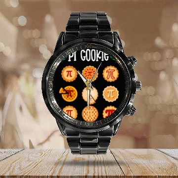 Discover Pi Cookie Different Pie Math Day Mathematics Happy Pi Day Baseball Tees Calendar Steel Band Watch