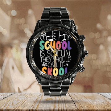 Discover Instructor Class Grade Back To School Calendar Steel Band Watch