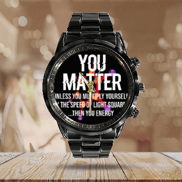 Discover Physics Teacher Funny Physics Teacher Physics Student Physicians Calendar Steel Band Watch