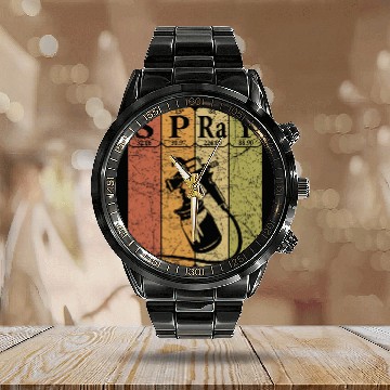 Discover Car Painter Spray Periodic Table Elements Auto Body Painter 6 Calendar Steel Band Watch