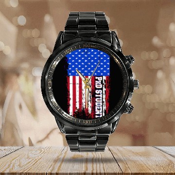 Discover PhD Student Dissertation Learn Doctorate Graduation DA1 Calendar Steel Band Watch