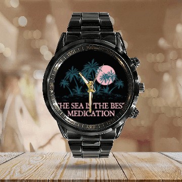 Discover Dont Get so Tide Down on Work Beach Boss Ocean Manager 2 Calendar Steel Band Watch