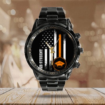 Discover PhD Student Dissertation Doctorate Graduation 77 Calendar Steel Band Watch