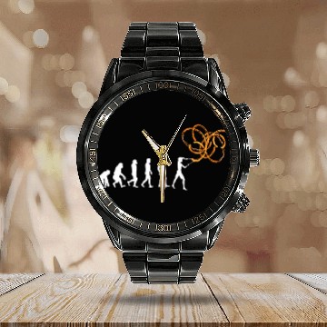 Discover Poi Human Evolution Fires Dancing Fires Spinner Poi Spinning Calendar Steel Band Watch