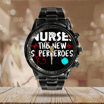 Discover The New Superheroes Graduation Registered Nursing Student Calendar Steel Band Watch