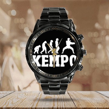 Discover Great Kempo Evolution Design Japan Shorinji Karate Calendar Steel Band Watch
