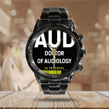 Discover Doctor Of Audiology AUD Student Calendar Steel Band Watch