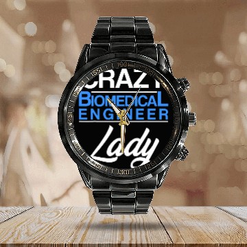 Discover Biomedicals Engineer Lady Funny Engineering 2 Baseball Tees Calendar Steel Band Watch