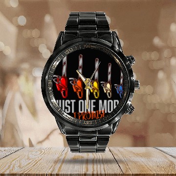 Discover Just One More Chainsaw Funny Arborists Woodworking Calendar Steel Band Watch