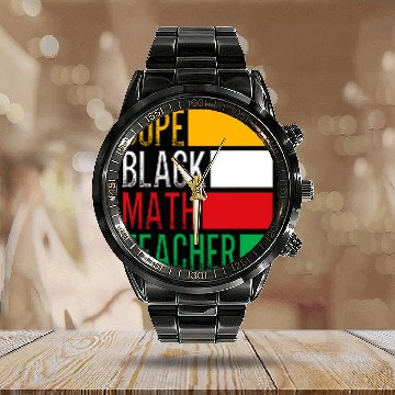 Discover HBCU College Student Dope Black Math Teacher Calendar Steel Band Watch