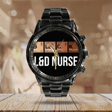 Discover Black History Month Melanin Black LD nurses chemicals Element Calendar Steel Band Watch