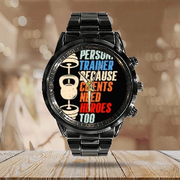 Discover Personal Trainer Because Clients Need Heroes Too Fitness 21 Baseball Tees Calendar Steel Band Watch
