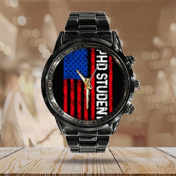 Discover PhD Student Dissertation Doctorate Graduation 63 Calendar Steel Band Watch