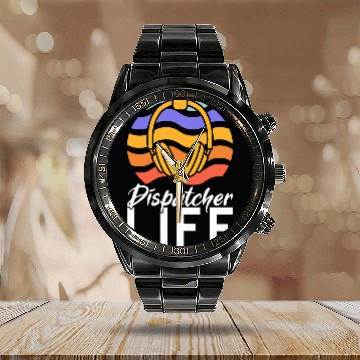 Discover Dispatcher 911 Operator Service Dispatchers 1 Calendar Steel Band Watch