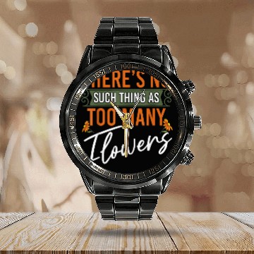 Discover Organic Farmer Meme Quote 24 Zip Calendar Steel Band Watch