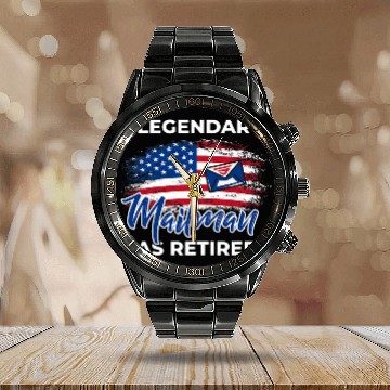 Discover A Legendary Mailman Has Retired Postal Worker Retirement Calendar Steel Band Watch
