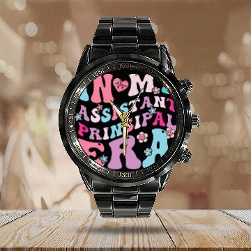 Discover Groovy In My Assistant Principal Era School Worker 7 Calendar Steel Band Watch