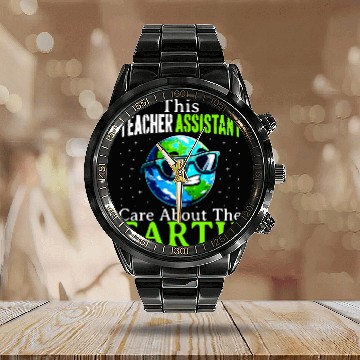 Discover Earth Day Teacher Assistant World Environment Day Teachers Calendar Steel Band Watch