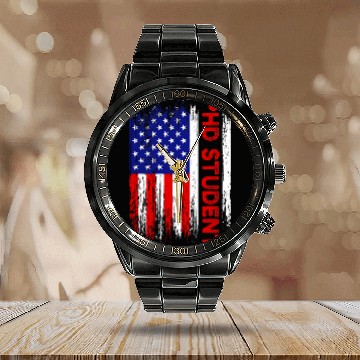 Discover PhD Student Dissertation Doctorate Graduation 47 Calendar Steel Band Watch