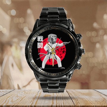 Discover KARATE MONKEY Calendar Steel Band Watch