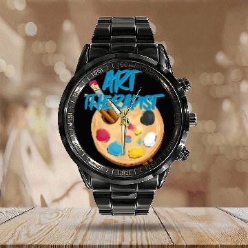 Discover Art Therapy Creative Therapeutic 7 Calendar Steel Band Watch