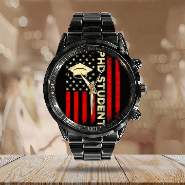 Discover PhD Student Dissertation Doctorate Graduation 48 Calendar Steel Band Watch