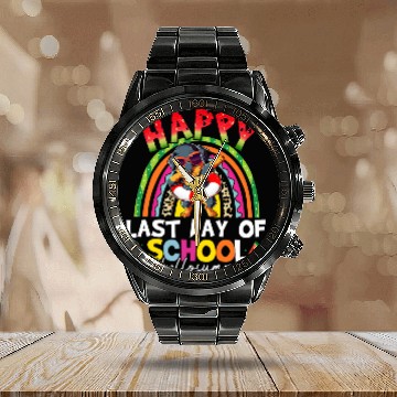 Discover Rottweiler Dog Watermelon Pool Teacher Student Calendar Steel Band Watch