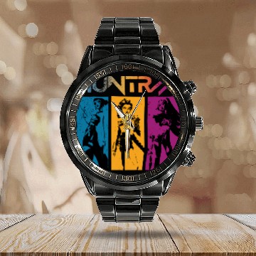 Discover Huntrix Kpop Vintage 3D Calendar Steel Band Watch