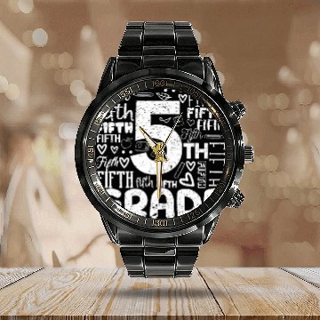 Discover Tie Dye 5th Grade Typography Team Fifth Grade Teacher Calendar Steel Band Watch