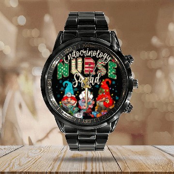 Discover Endocrinology nurses Squad Christmas Gnomes Endocrine nurses Baseball Tees Calendar Steel Band Watch