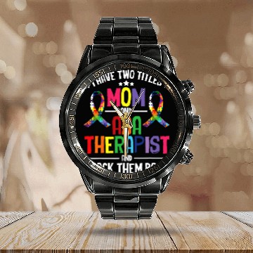 Discover ABA Therapist Behavioral Science Analyst ABA Therapy Calendar Steel Band Watch