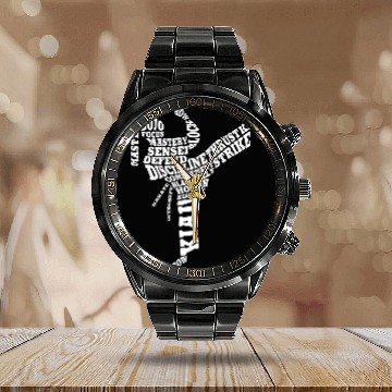 Discover Karate Typography Martial Arts Word Art Baseball Tees Calendar Steel Band Watch