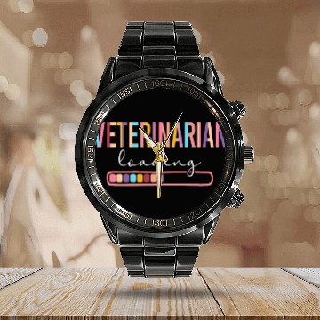 Discover Future Veterinarian To Be Veterinary Student Calendar Steel Band Watch