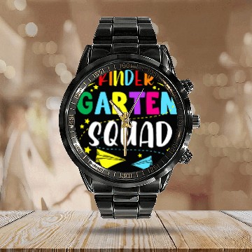 Discover Kindergarten Squad Teacher Student Team Back To School Calendar Steel Band Watch