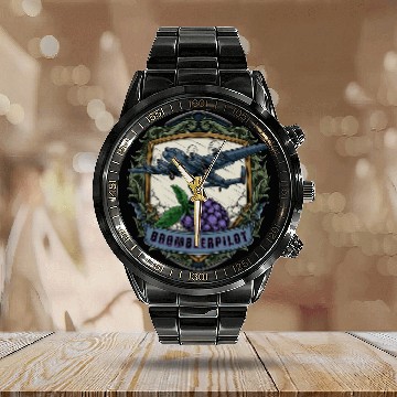 Discover Blackberry pilot Calendar Steel Band Watch