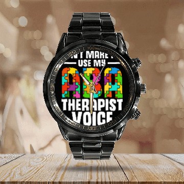 Discover ABA Therapy Behavioral Science Analysis ABA Therapist Calendar Steel Band Watch