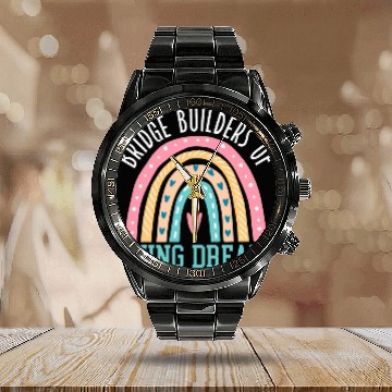 Discover Middle School Counselor Student Counseling Profession 4 Calendar Steel Band Watch