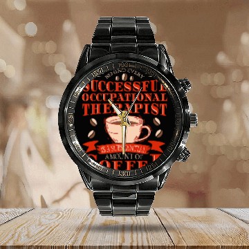 Discover Occupational Therapist Coffee Occupational Therapy Calendar Steel Band Watch