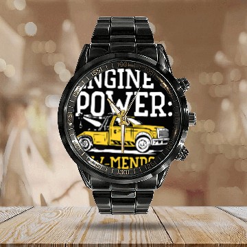 Discover Tow Truck Driver Trucking Engine Operator Trucker Operator Calendar Steel Band Watch