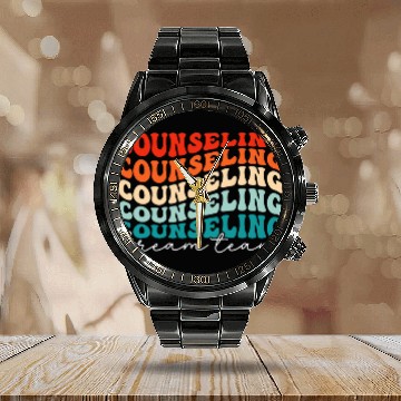 Discover Counseling Dream Team Social Worker School Counselor Calendar Steel Band Watch