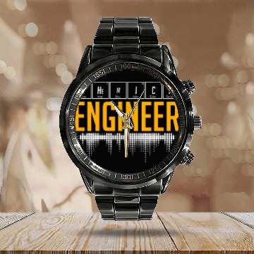 Discover chemicals Engineer Engineering 12 Calendar Steel Band Watch