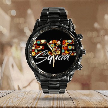 Discover ESE Teacher Teaching Squad Exceptional Student Education 1 Zip Calendar Steel Band Watch