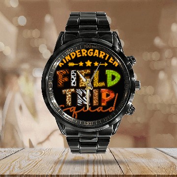 Discover Kindergarten Zoo Field Trip Squad Matching Students Teacher Calendar Steel Band Watch